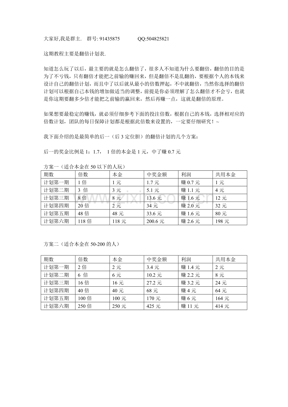 后一翻倍计划表.doc_第1页