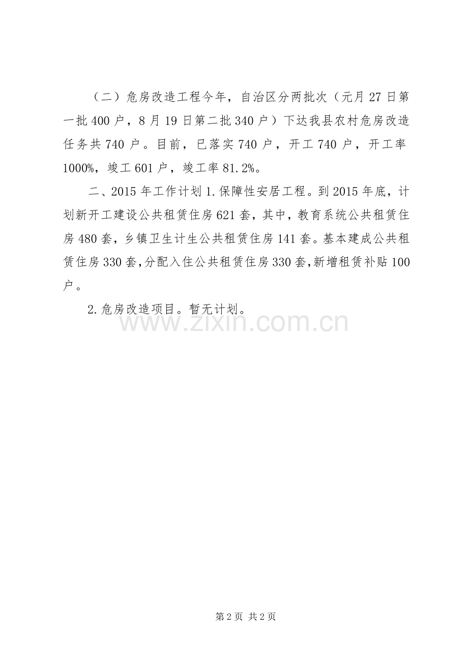 XX年住建局民生工程工作总结及明年工作计划.docx_第2页