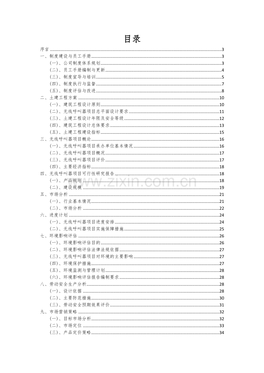 无线呼叫器项目可行性研究报告.docx_第2页