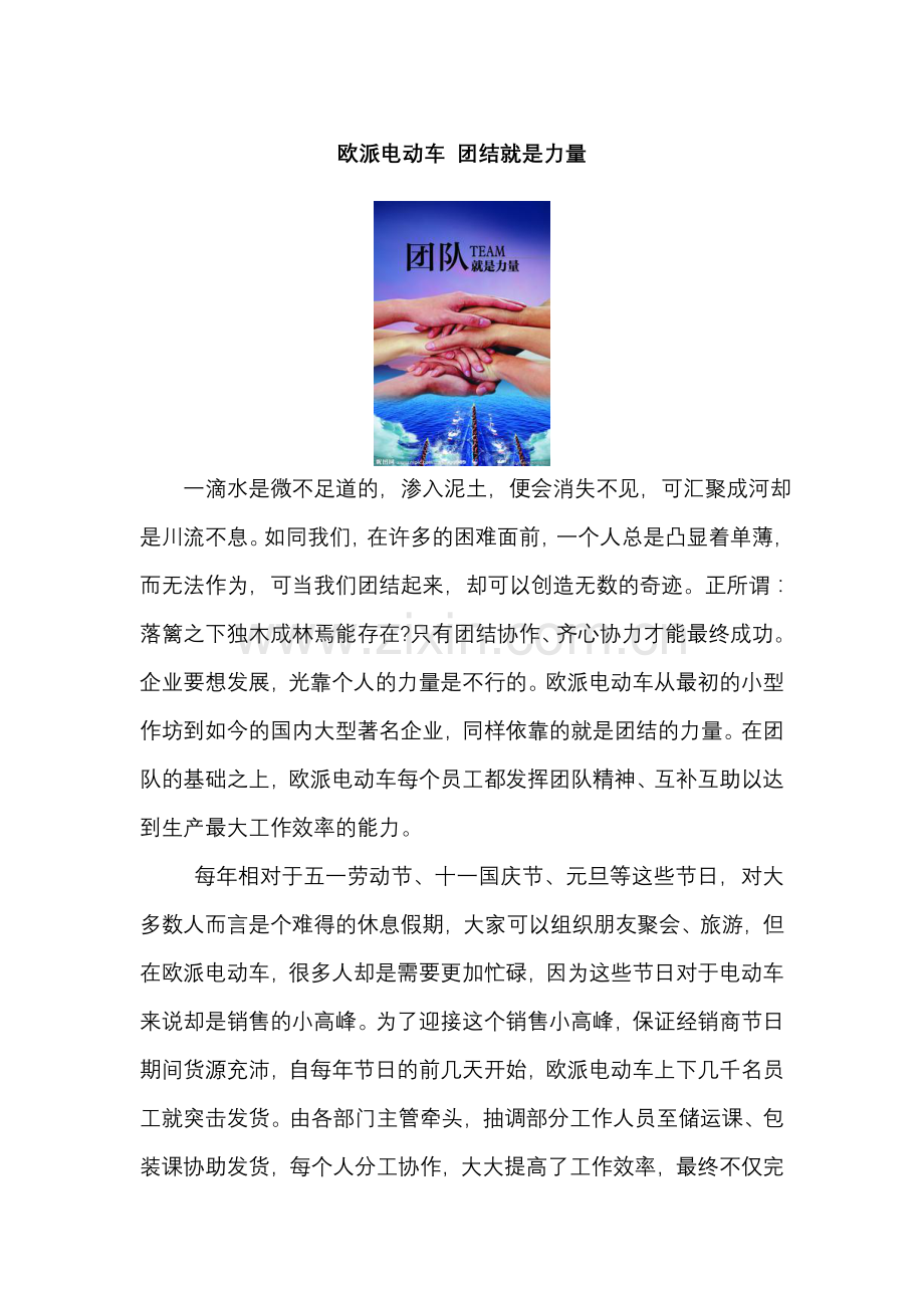 欧派电动车团结就是力量.doc_第1页