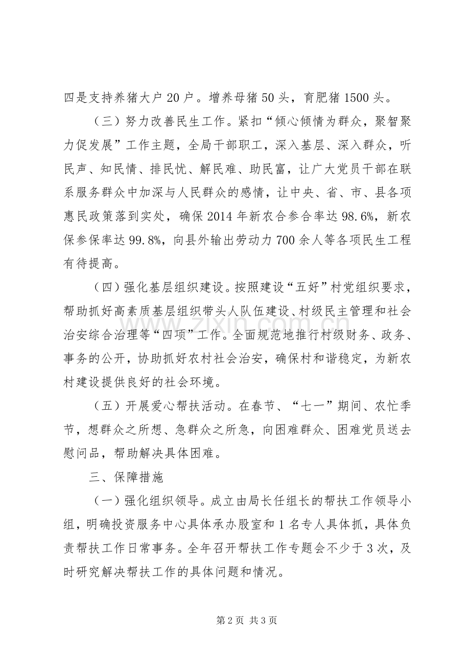 招商局开展挂包帮活动工作计划.docx_第2页