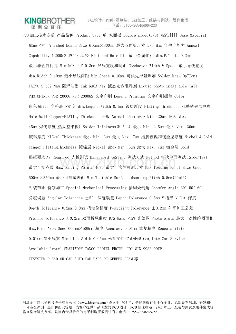 pcb加工技术参数.doc_第1页