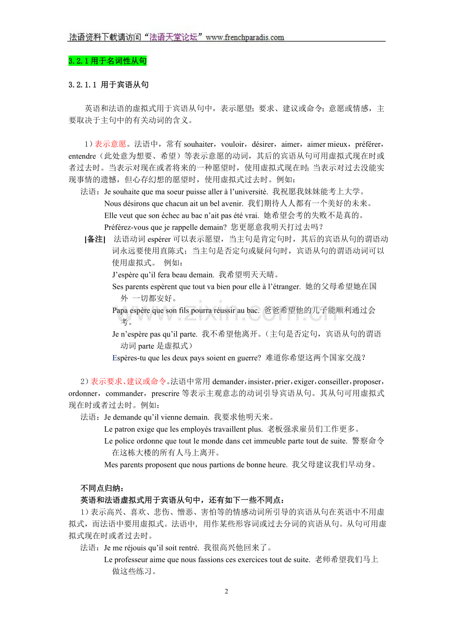 【法语天堂论坛】法语虚拟语气专题.doc_第2页