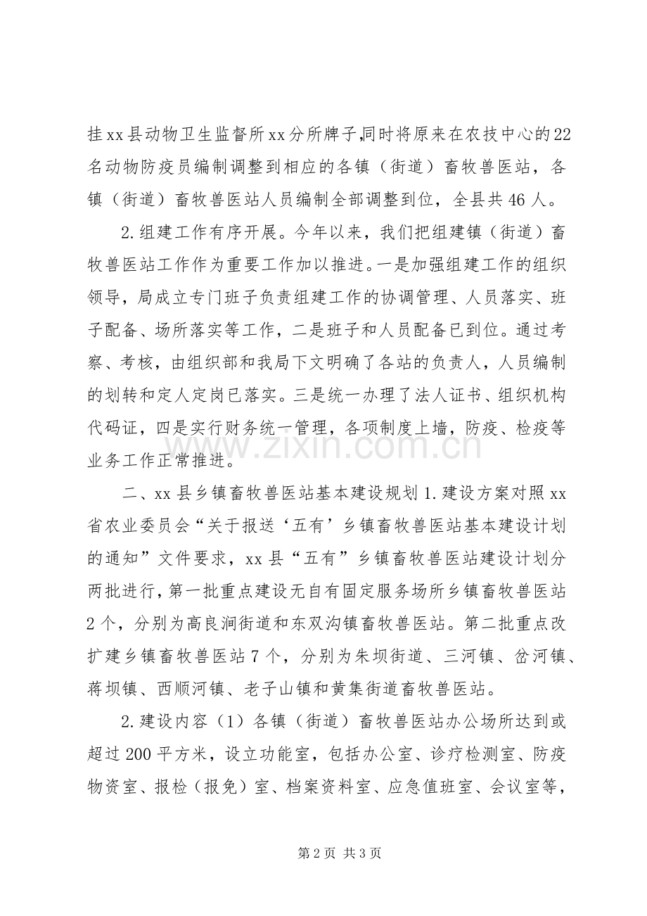 乡镇畜牧兽医站基本建设计划报告.docx_第2页
