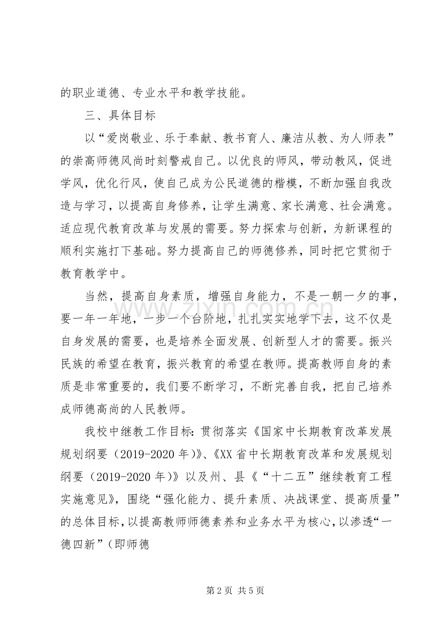 十二五中继教个人五年学习计划 .docx_第2页