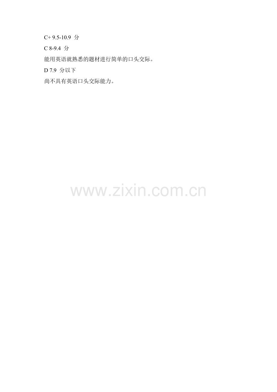 大学英语四级口语考试试题构成及评分标准.doc_第2页