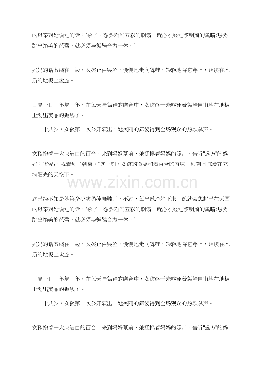 作文：芭蕾舞鞋.doc_第2页