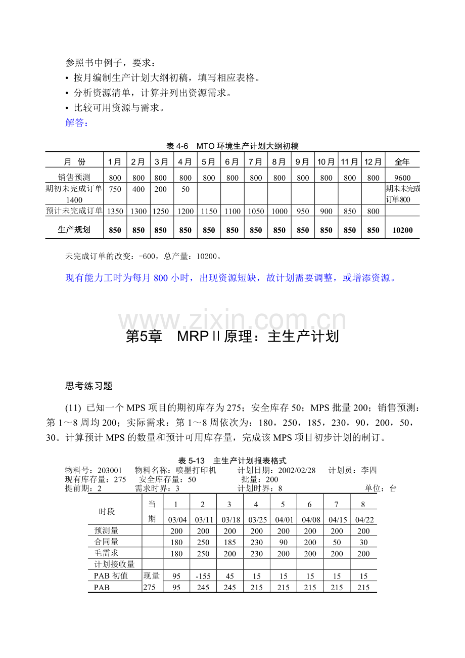 MRPⅡ原理与应用习题解答.doc_第2页