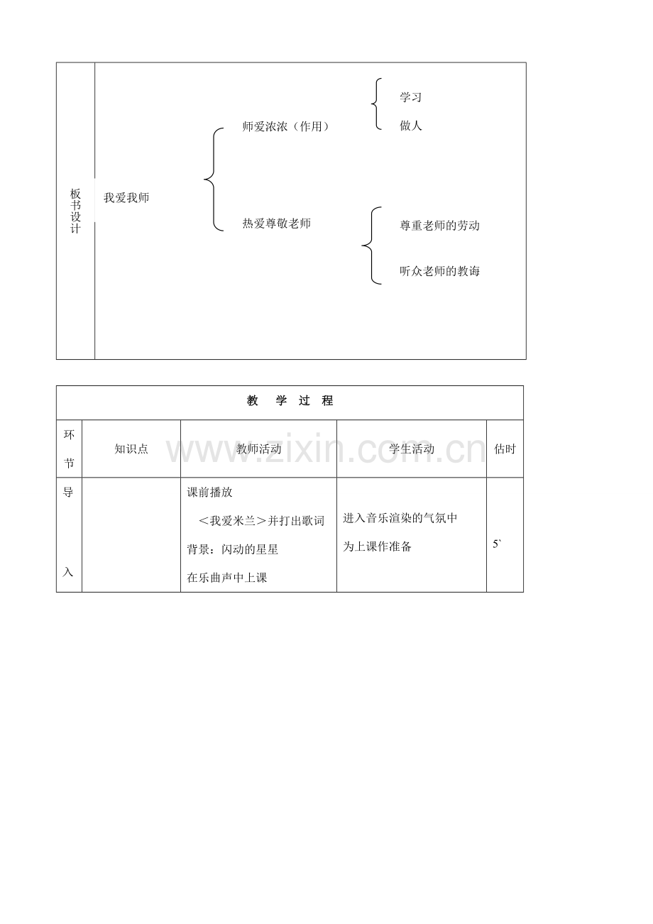 七年级思品上册 13我爱我师同步教案 鲁教版.doc_第2页