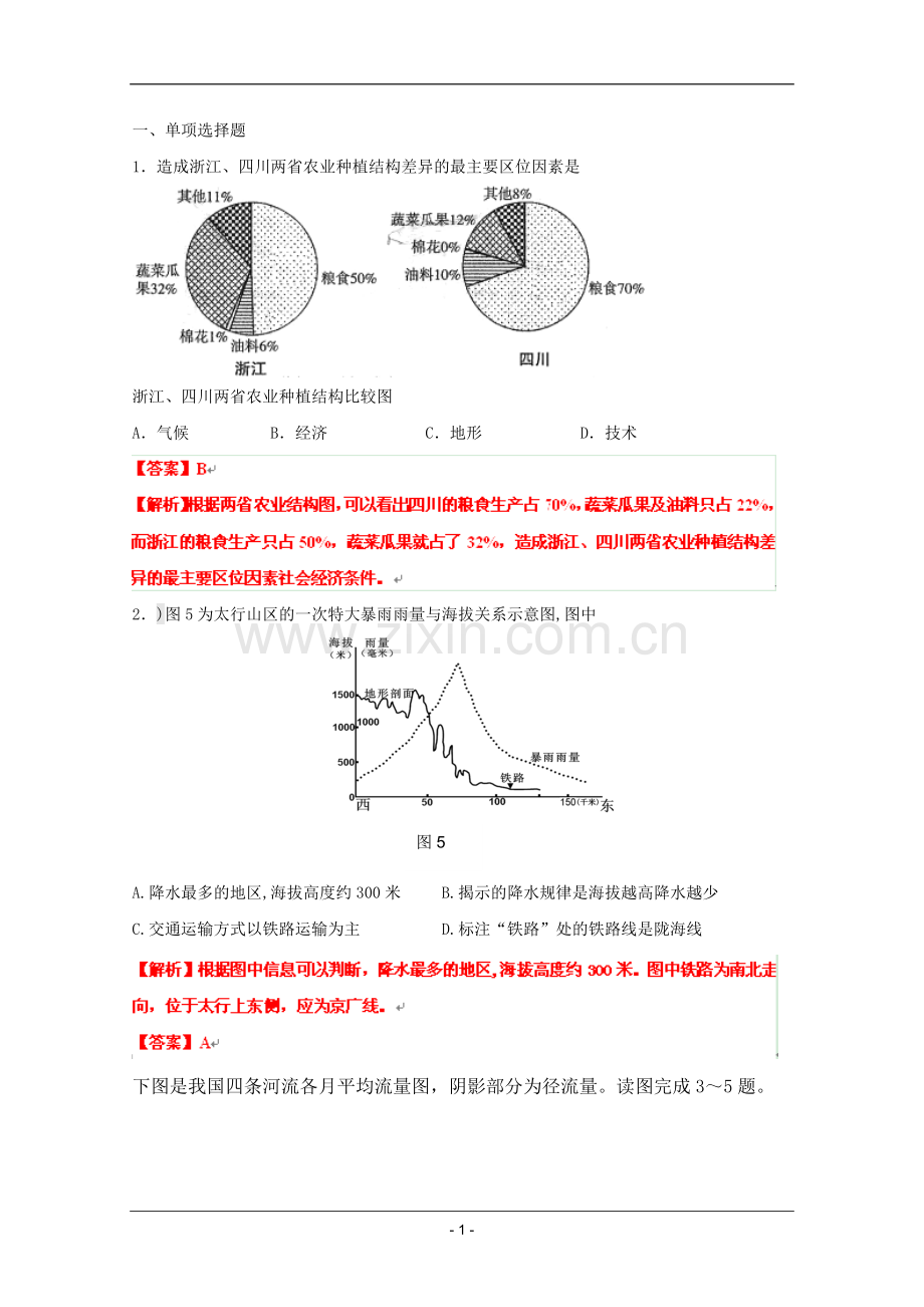 高考名师预测地理试题：知识点21中国地理专题.doc_第1页