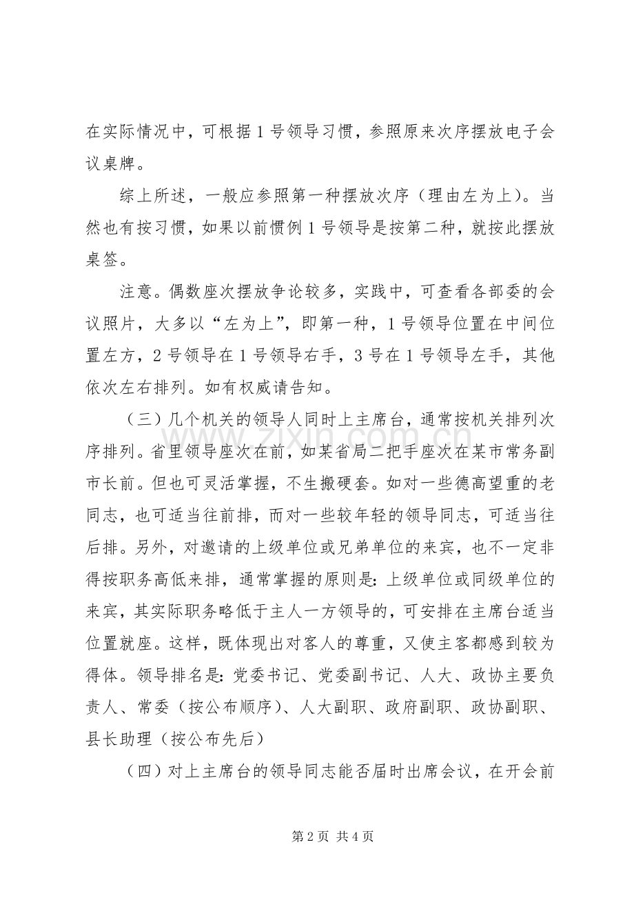 会议领导座次安排.docx_第2页