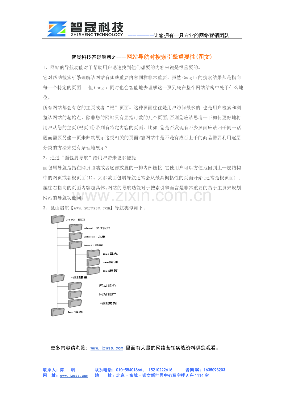 智晟科技-网站导航对搜索引擎重要性.doc_第1页