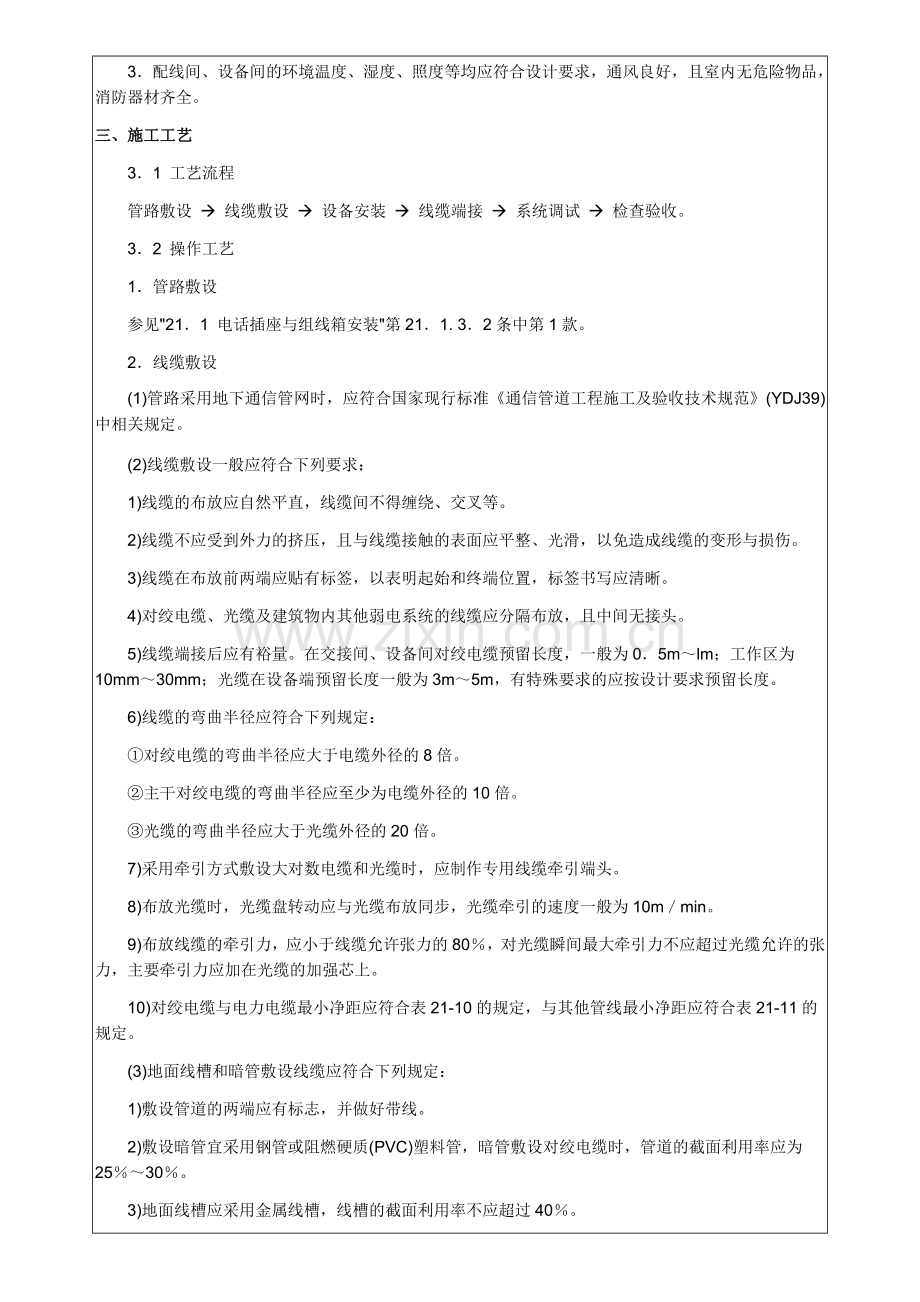 室内弱电施工技术交底记录.doc_第2页