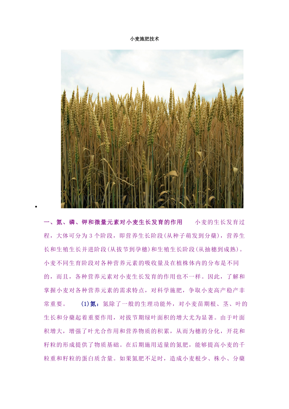 小麦施肥技术.doc_第1页