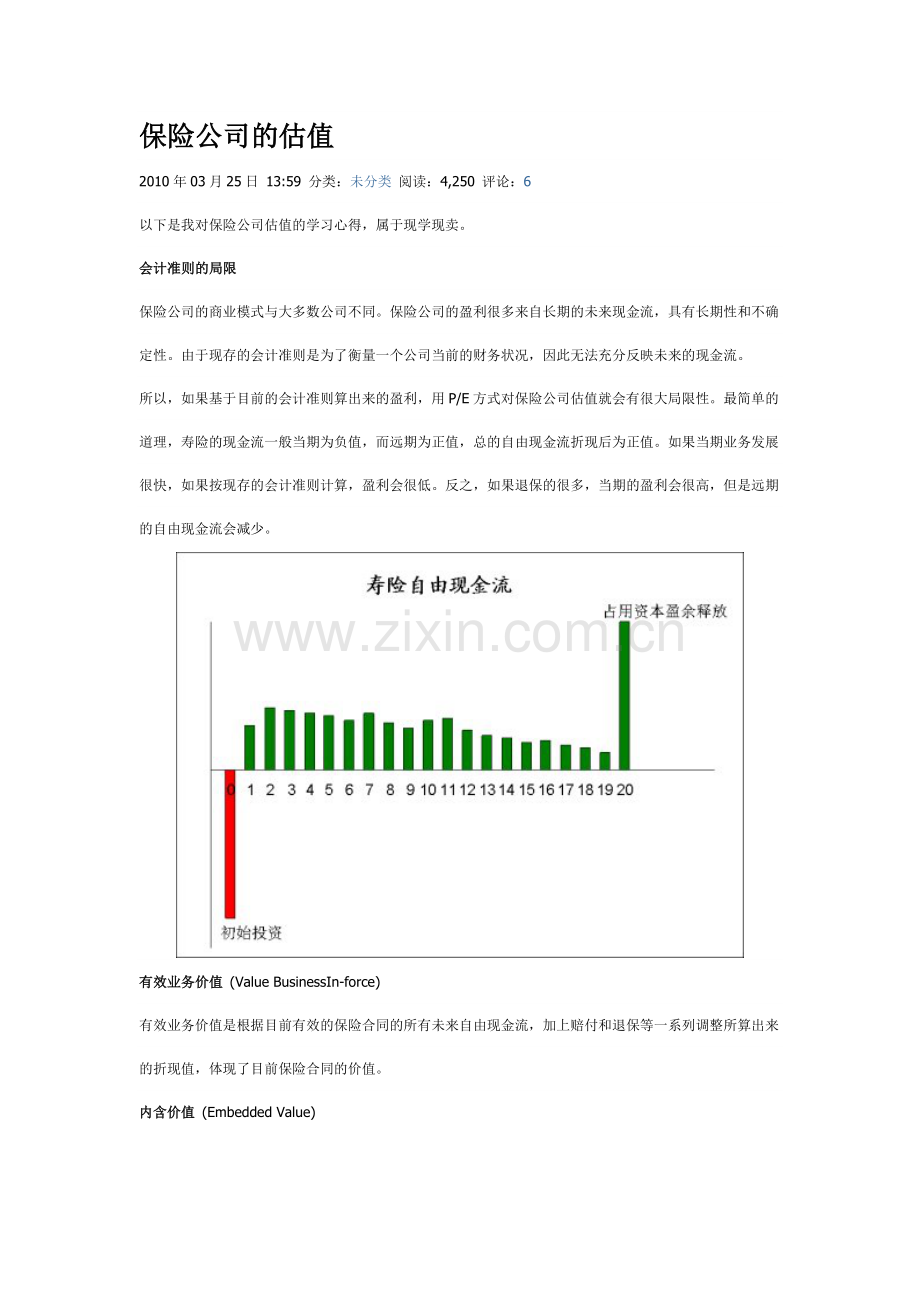 保险公司的估值.doc_第1页