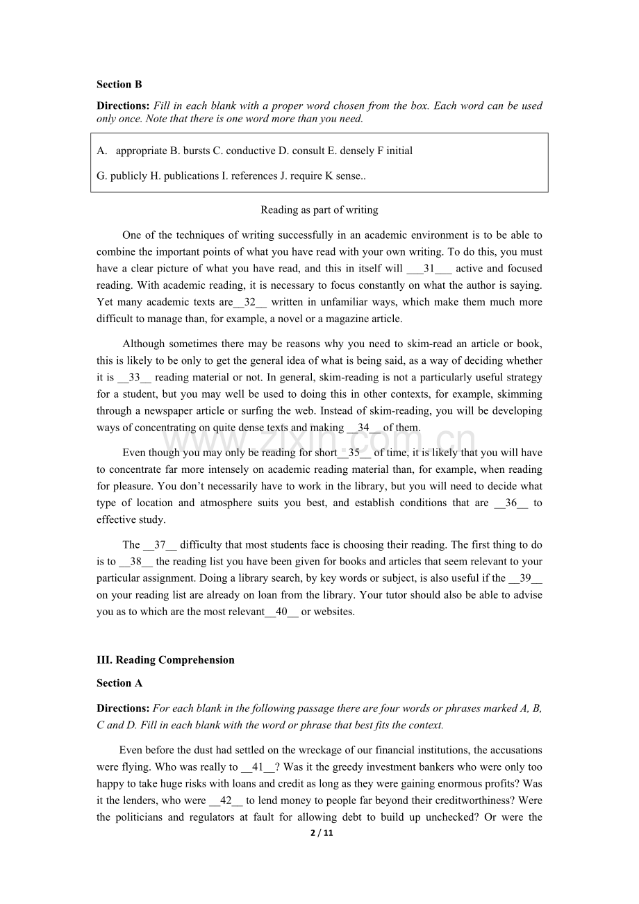 【上体馆中心】2018届 iread 08 (Word版)(含答案).doc_第2页