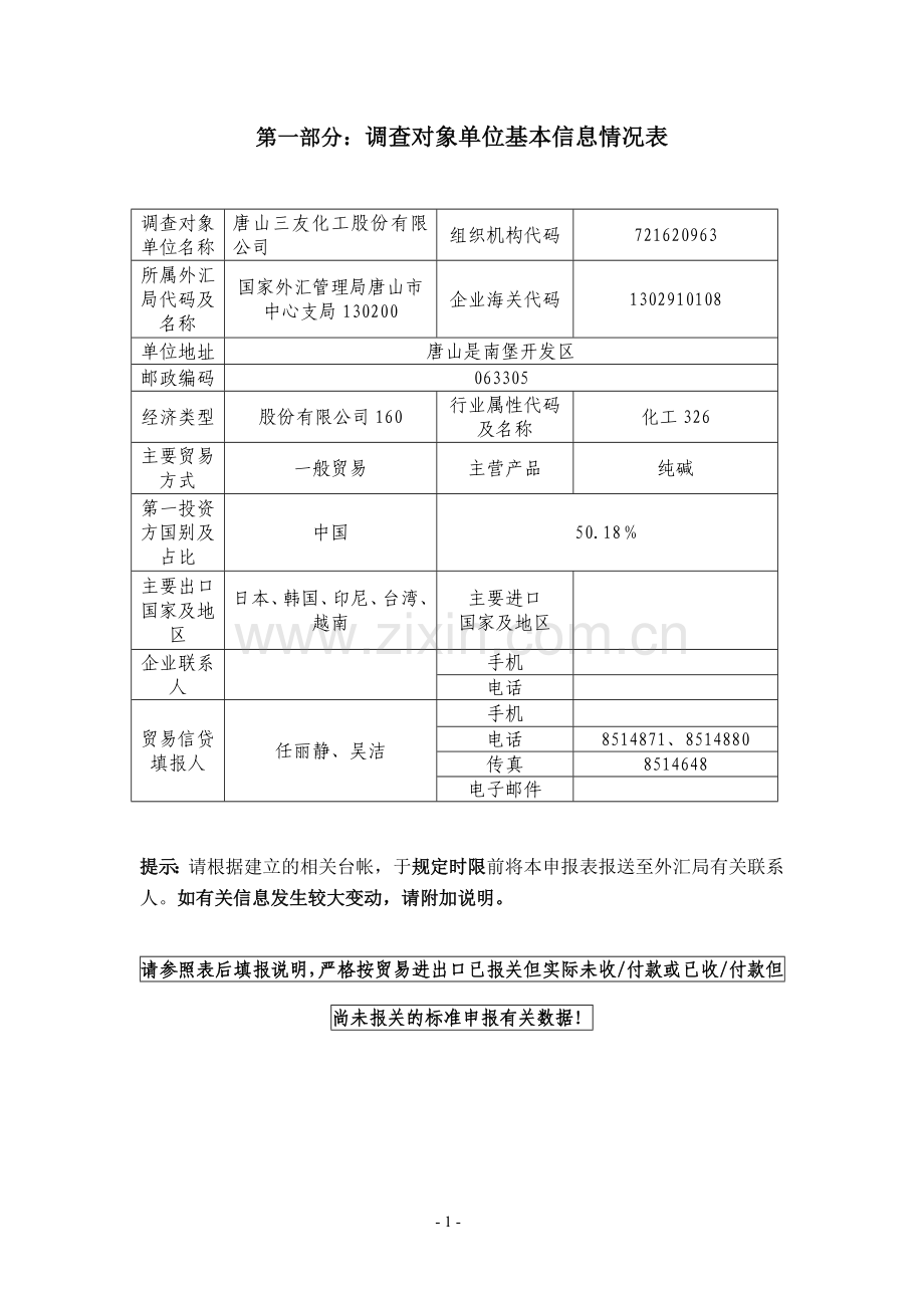 调查对象信息情况表.doc_第1页