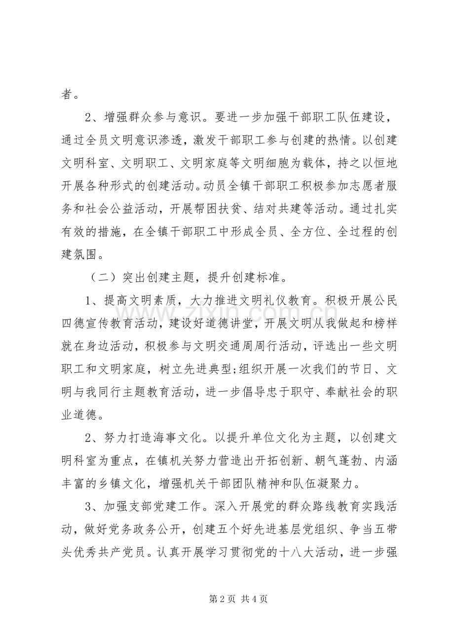 XX年创建文明单位工作计划.docx_第2页