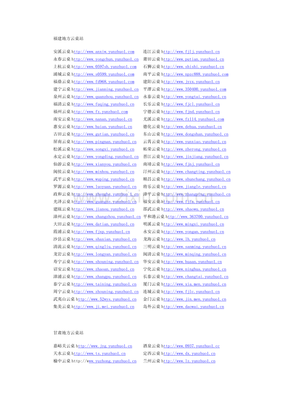 云桌项目网址大全.doc_第1页