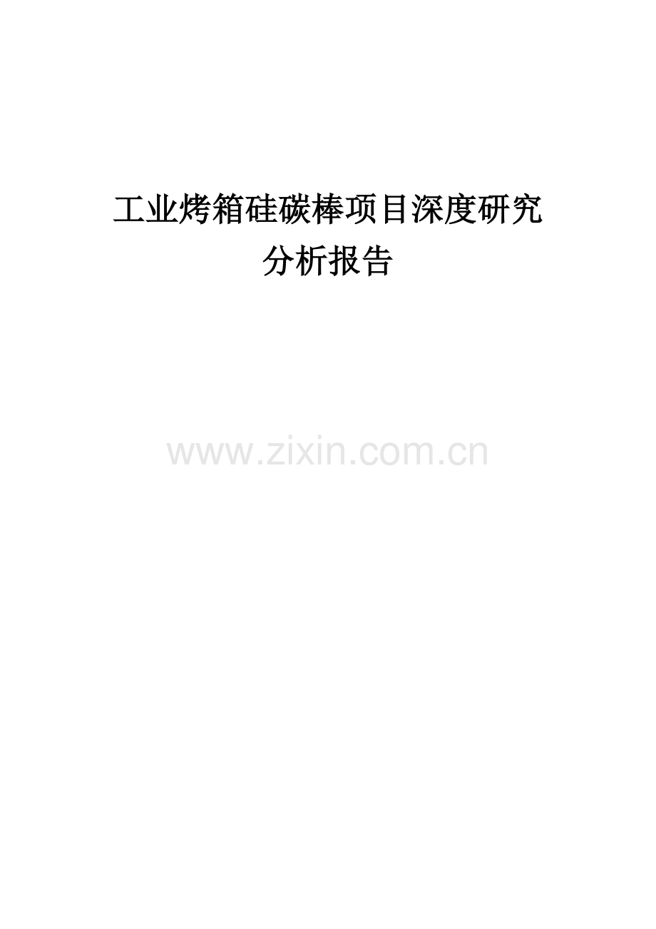 工业烤箱硅碳棒项目深度研究分析报告.docx_第1页
