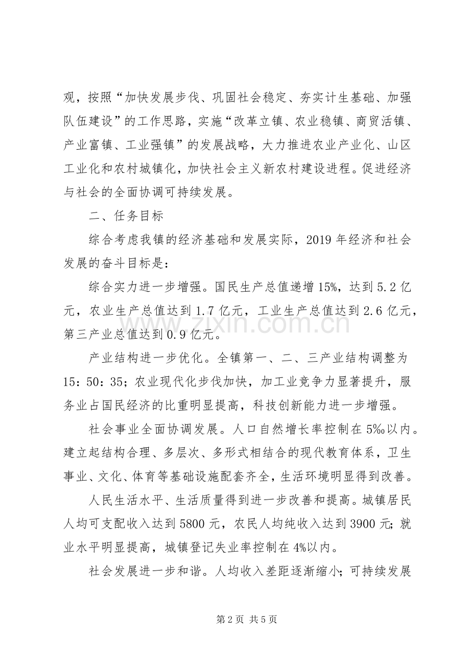 乡镇二○○六年经济和社会发展总体规划.docx_第2页