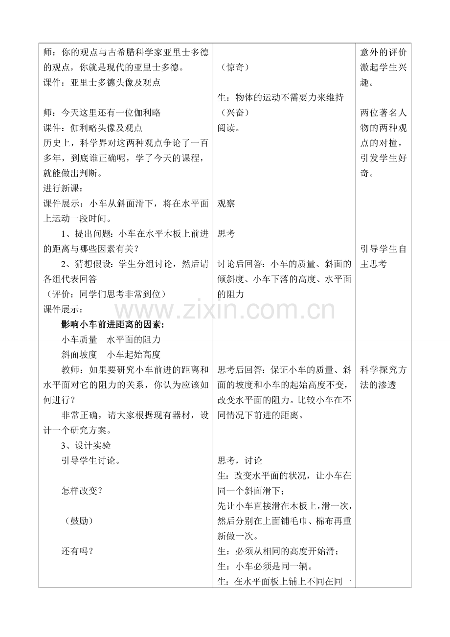 九年级物理 牛顿第一定律教学案例 新人教版.doc_第2页