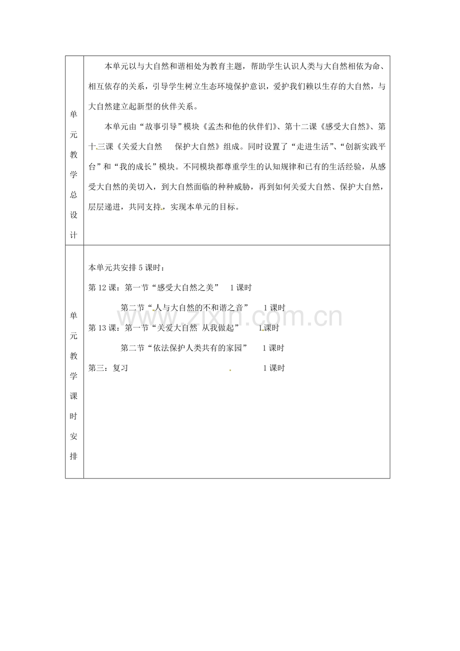 山东省滨州市邹平实验中学八年级政治下册 单元备课教案二 新人教版.doc_第2页