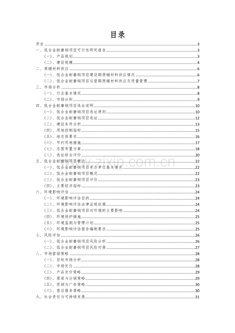 低合金耐磨钢项目可行性分析报告.docx_第2页