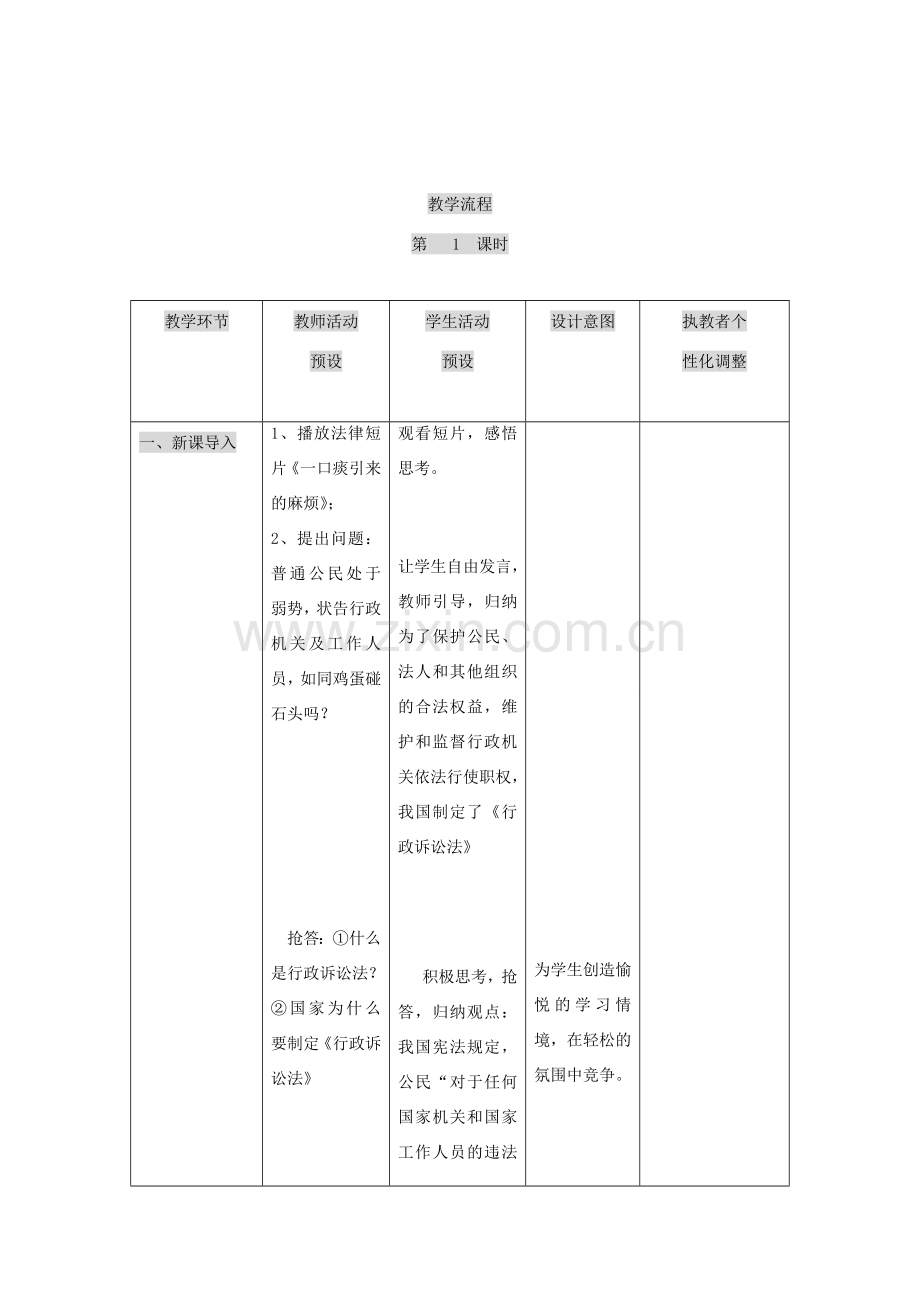 九年级政治 第八课《依法治国》教案 人民版.doc_第2页