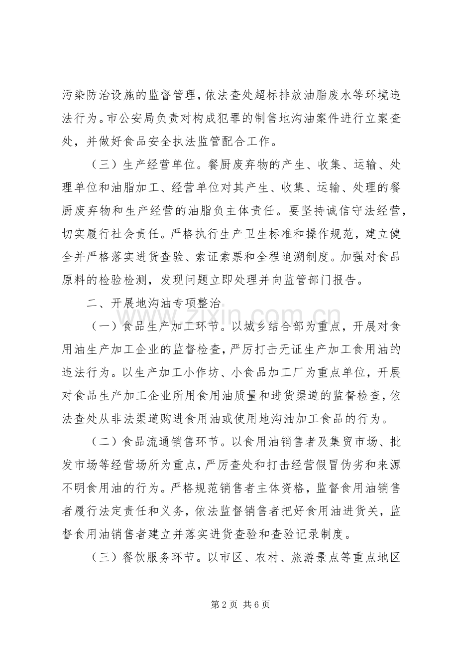 餐厨废弃物管理工作计划 .docx_第2页