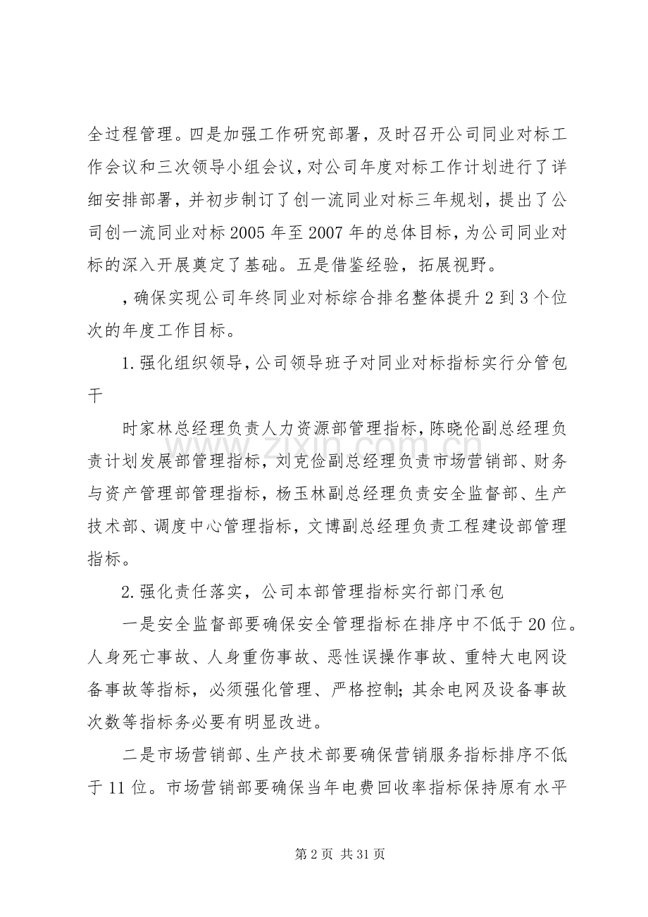 同业对标工作进展情况及下阶段工作安排意见 .docx_第2页