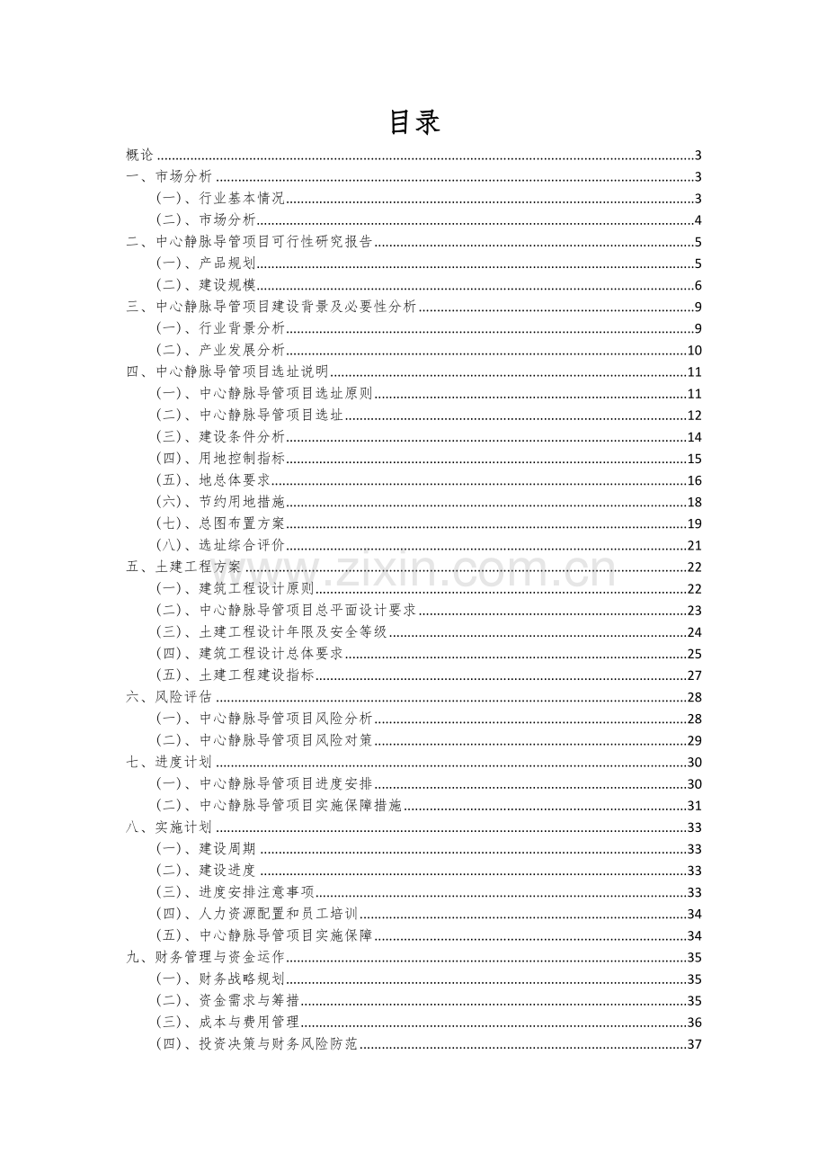 中心静脉导管项目投资分析及可行性报告.docx_第2页