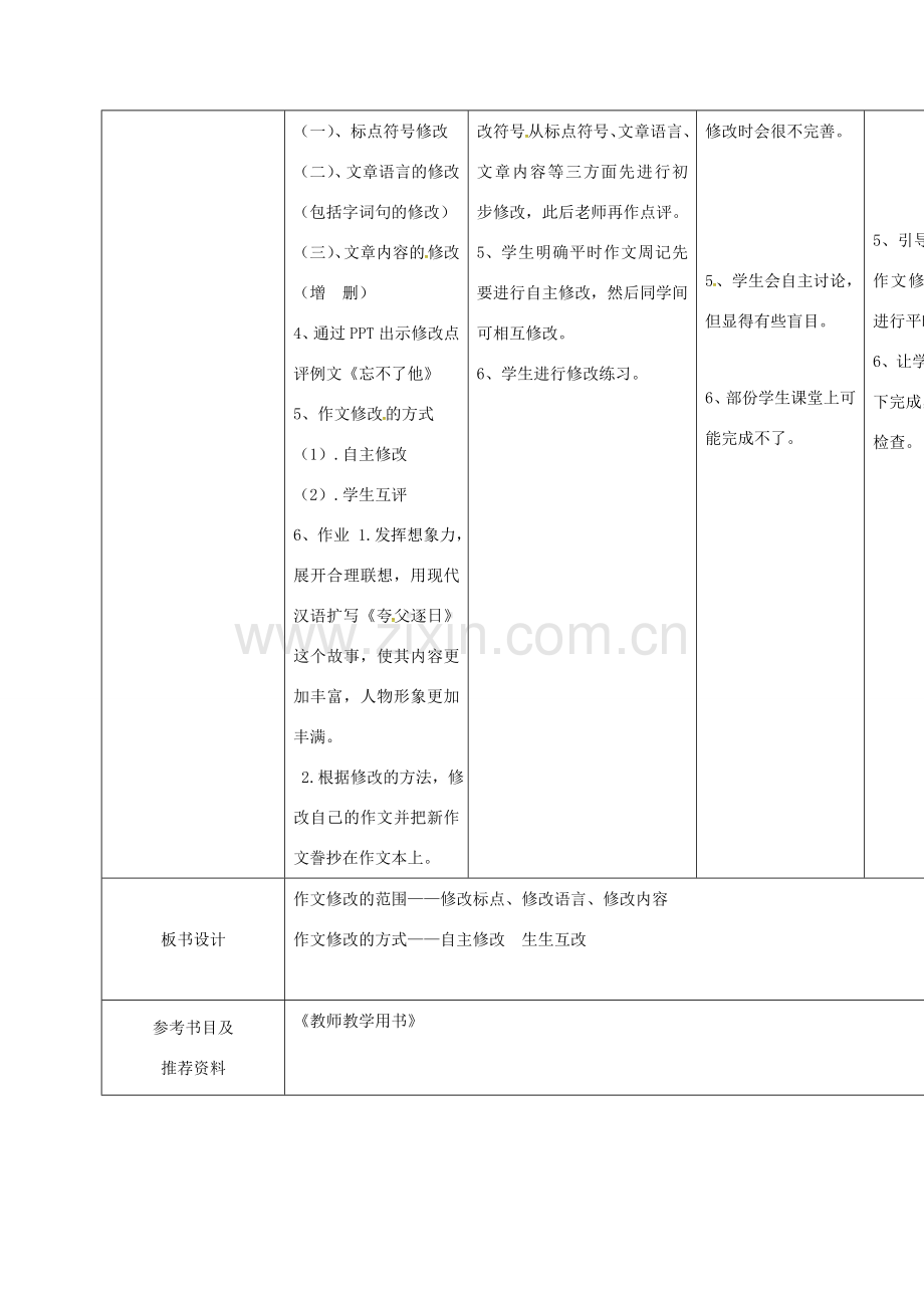 小学七年级语文下册 写作《勤于修改》教案 （新版）新人教版-（新版）新人教版初中七年级下册语文教案.doc_第2页