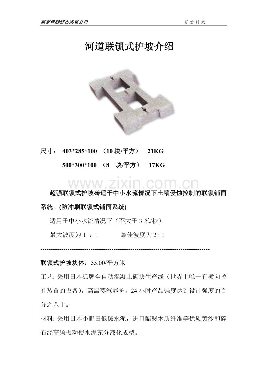 河道联锁式护坡分析.doc_第1页