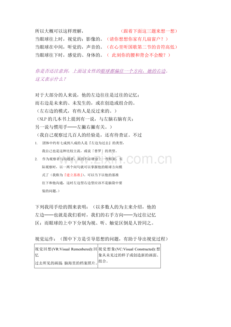 NLP技能--从眼睛窥视心底的秘密.doc_第2页