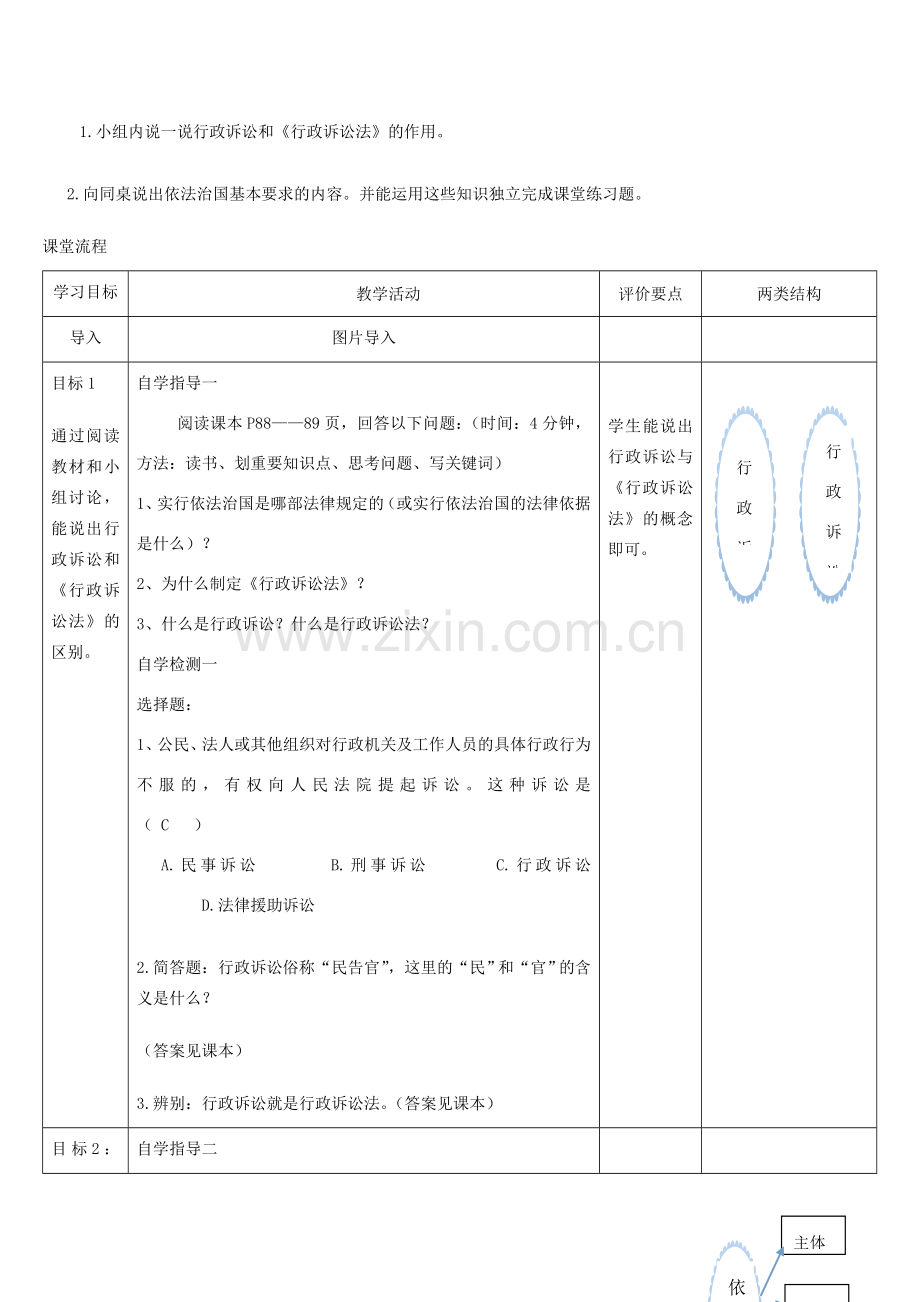 九年级政治全册 第三单元 法治时代 第八课 依法治国 第1、2框教案 人民版-人民版初中九年级全册政治教案.doc_第2页