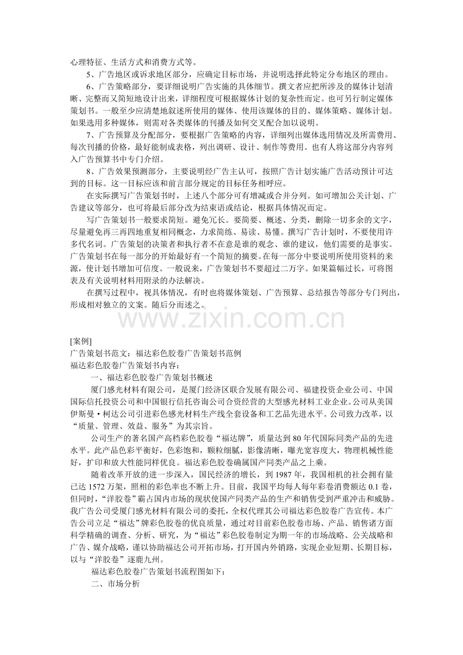 广告策划书的撰写附案例.doc_第2页