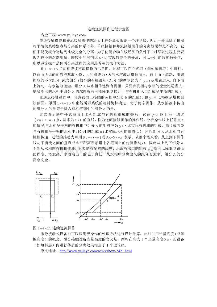 连续逆流操作过程示意图.doc_第1页