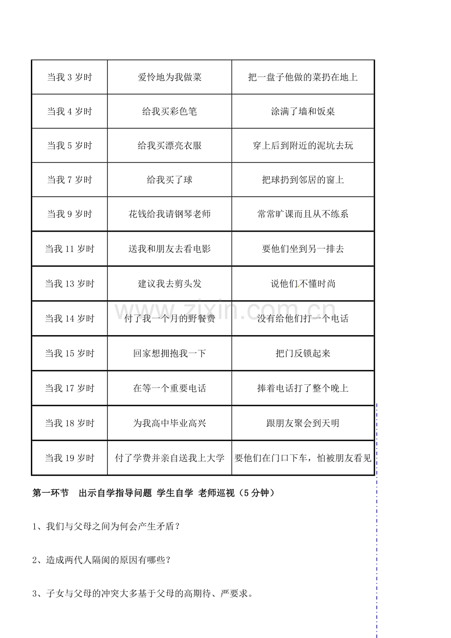 广东省汕头市八年级政治 第二课 我与父母交朋友教案 新人教版.doc_第2页