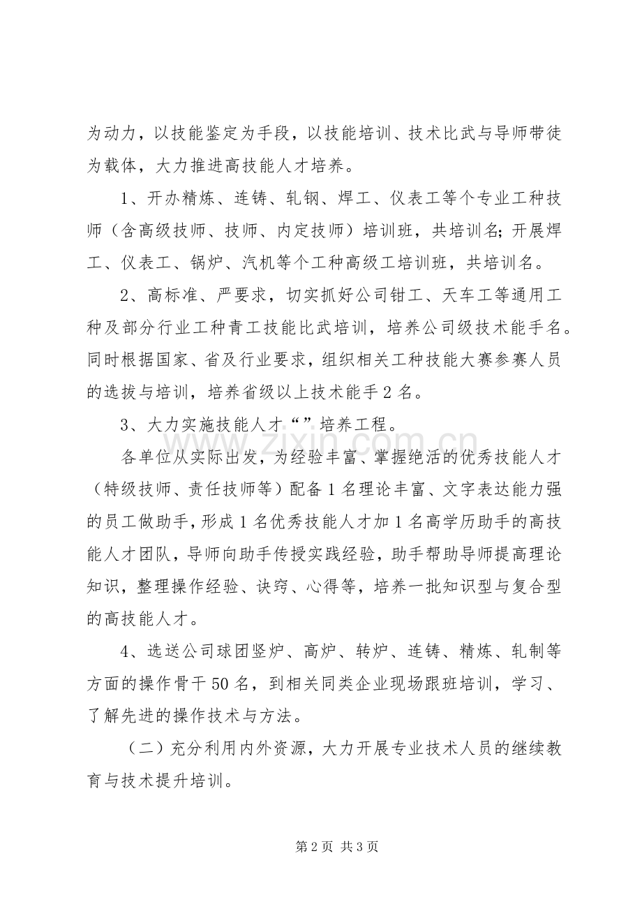 人力资源部XX年工作计划公司人力资源部XX年工作计划.docx_第2页