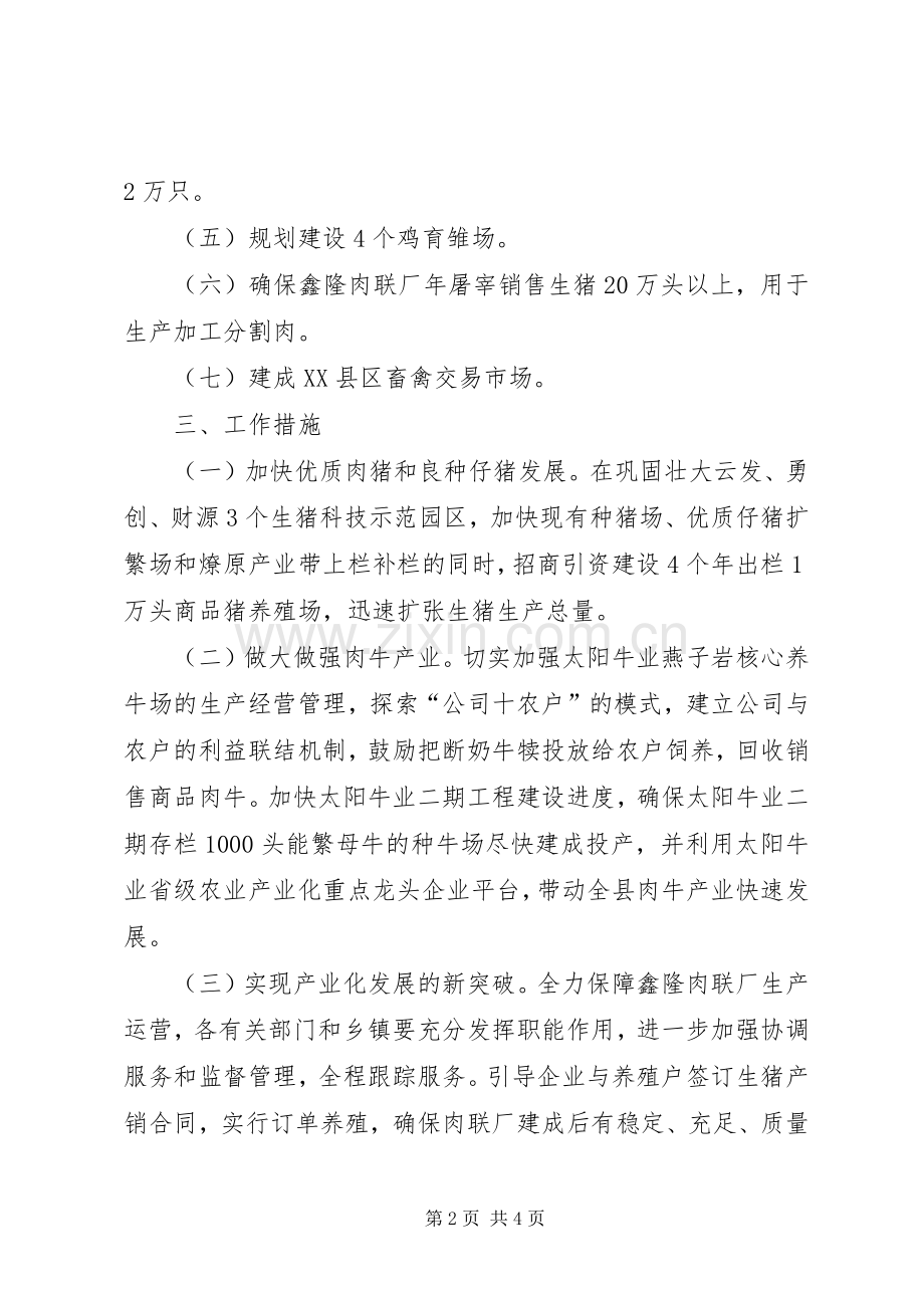 县委办生态畜牧业安排意见.docx_第2页