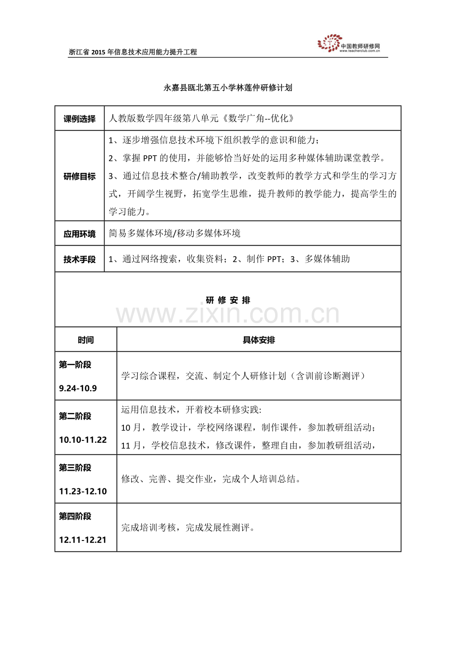 浙江省2015年信息技术应用能力提升工程.doc_第1页