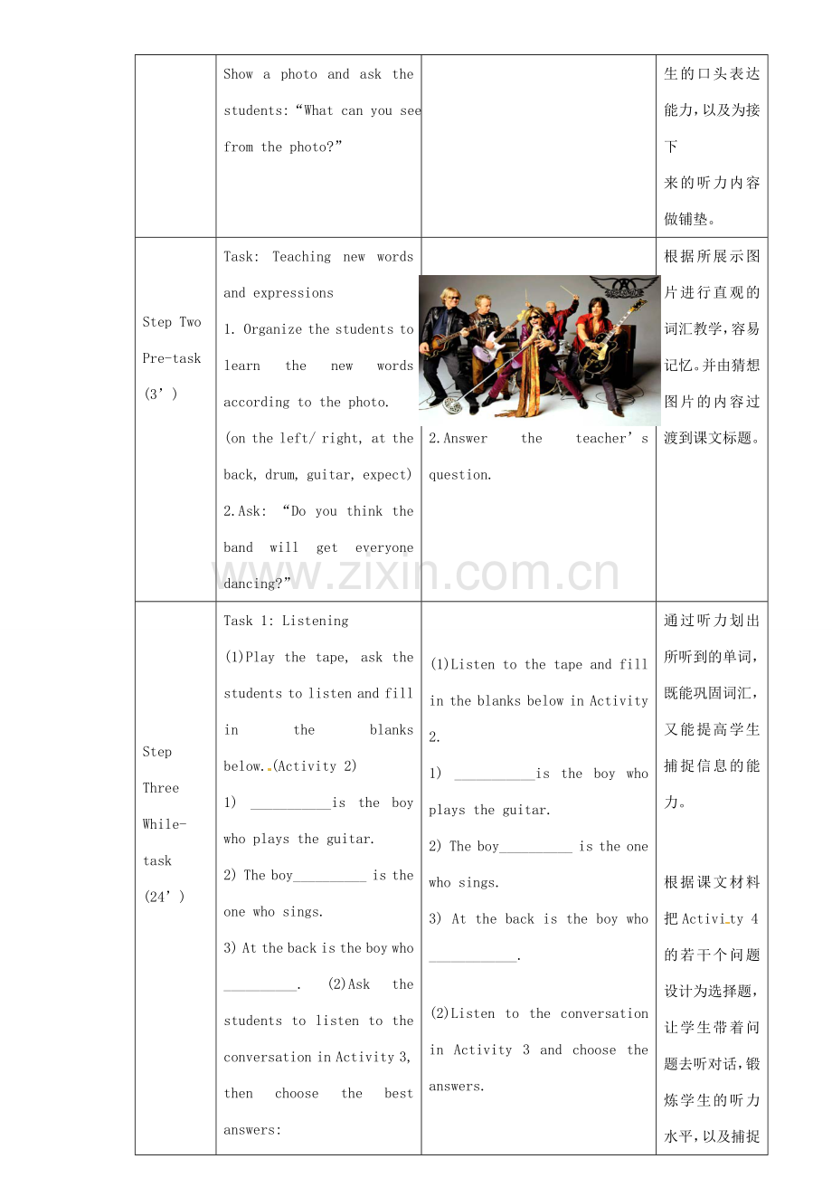 九年级英语上册 Module 8 Unit 1 It’s the band which gets everyone dancing教案 外研版-外研版初中九年级上册英语教案.doc_第2页