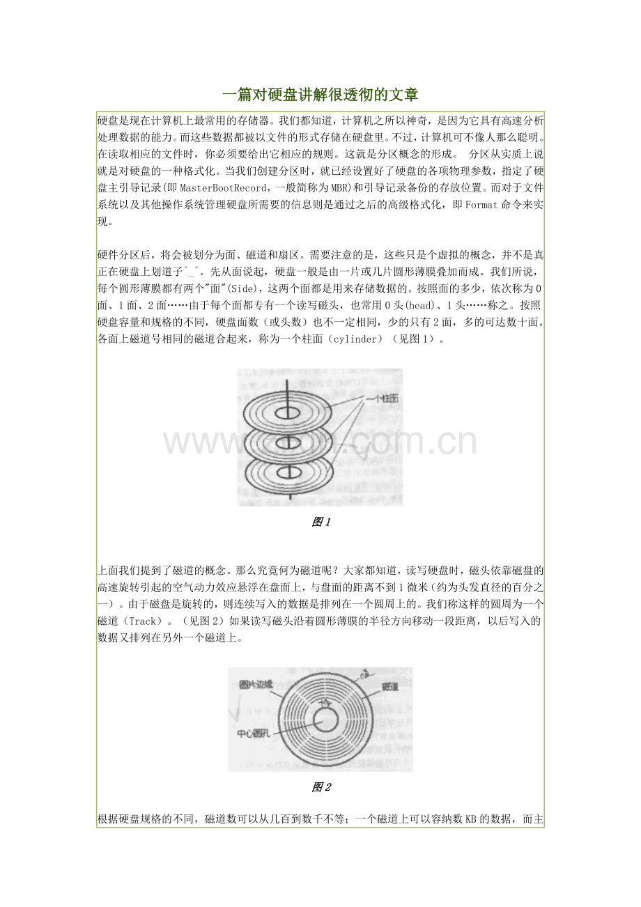 一篇对硬盘讲解很透彻的文章.doc_第1页