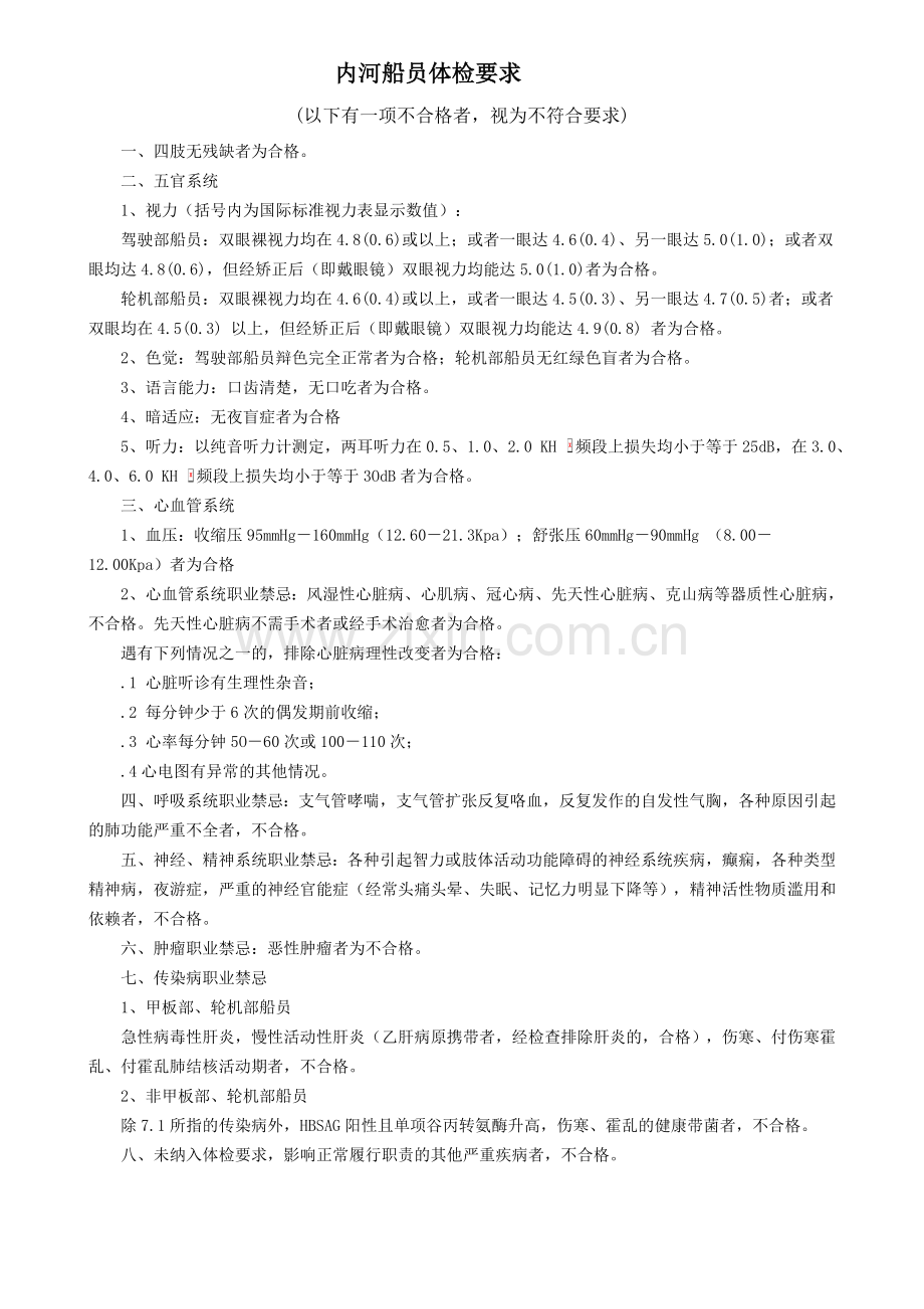 内河船员体格检查表.doc_第2页