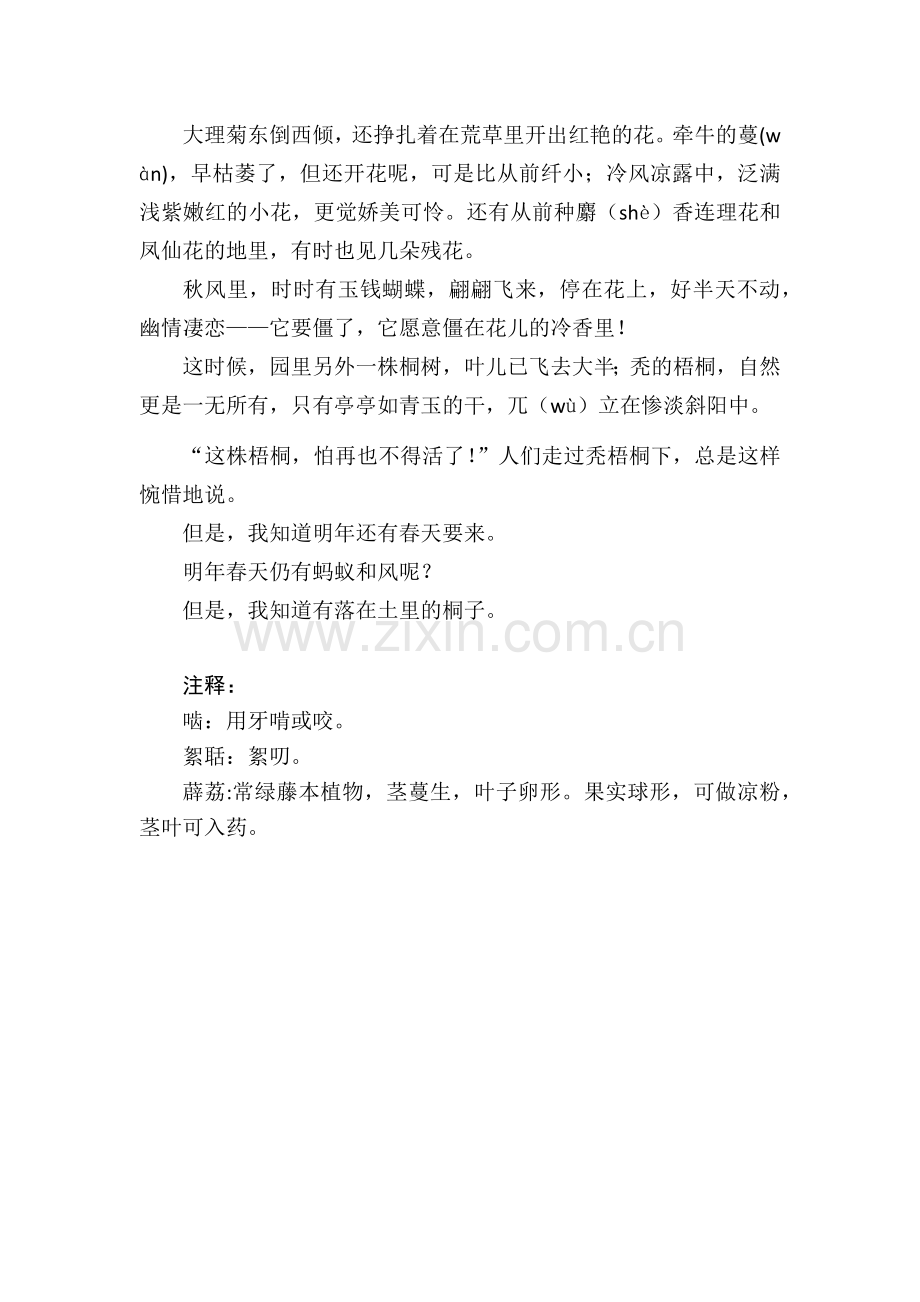 秃的梧桐（学案）.docx_第2页