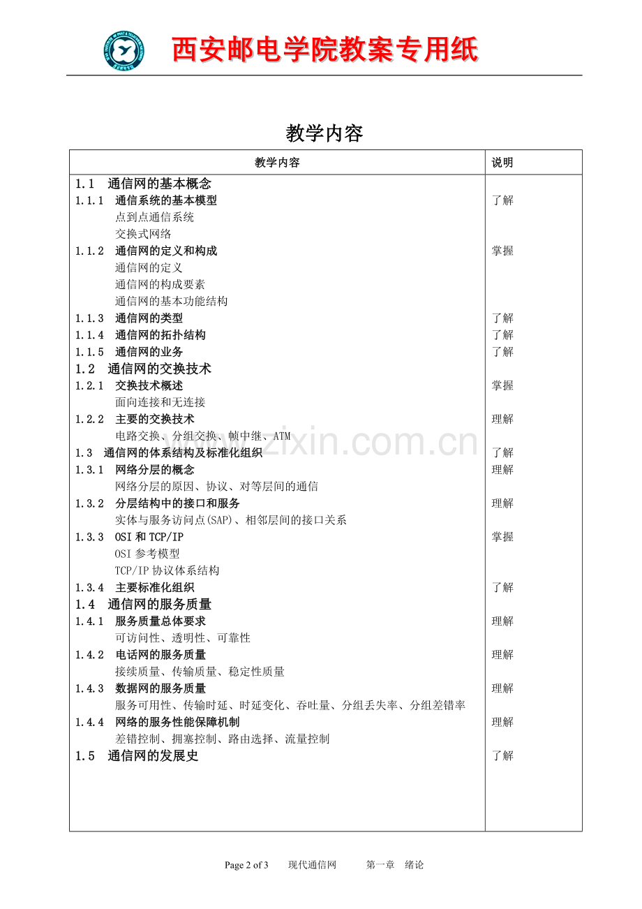 现代通信网电子教案1.doc_第2页