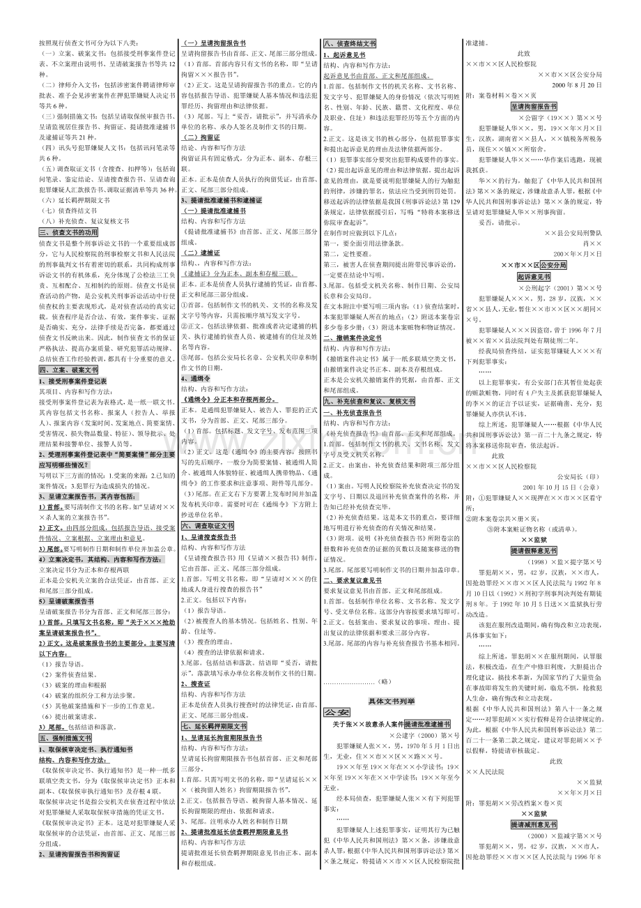 自考笔记自考小抄自考串讲㊣00262法律文书写作--完全版.doc_第2页