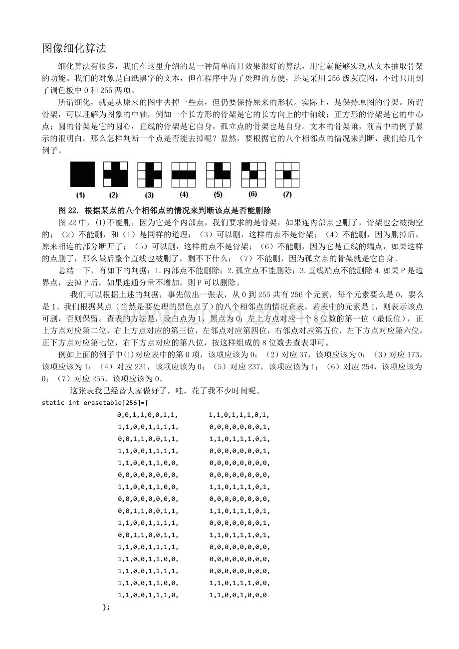 图像细化算法.doc_第1页