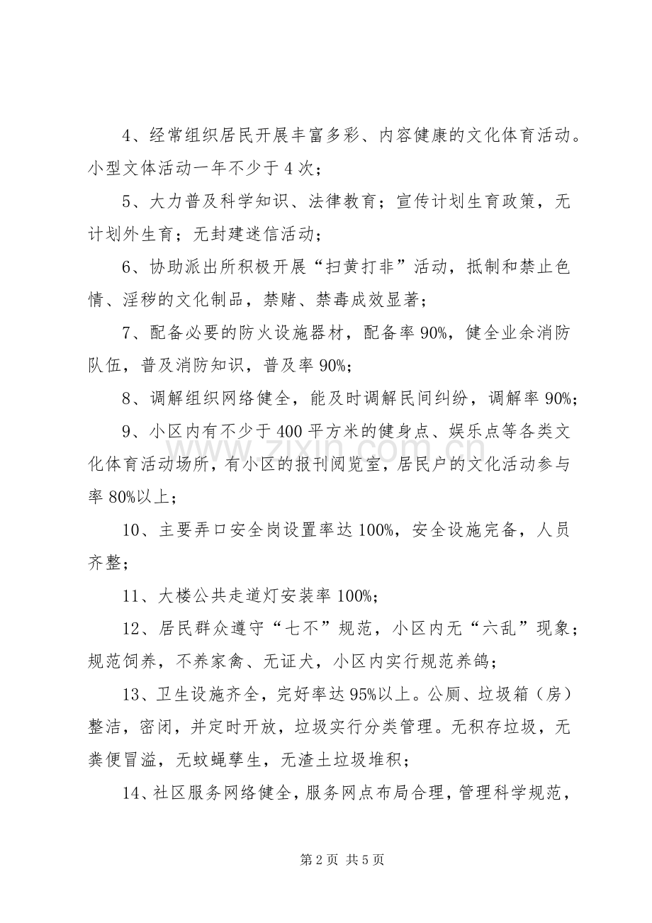 文明小区创建工作计划 .docx_第2页